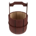 thumbnail image 1 of Maceta rústica de madera con forma de barril para niños, accesorio de baile, maceta para jardín al aire libre, decoración de patio y jardín para plantar flores, hogar y jardín, 1 of 8