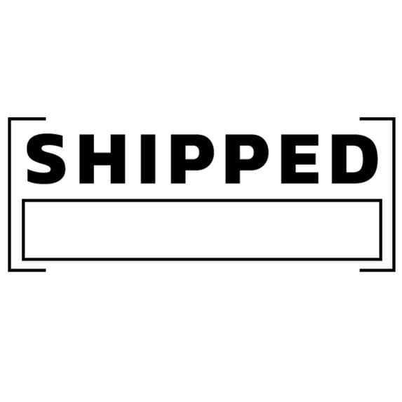 Printtoo Shipped Self Inking Rubber Stamp Pre-Inked Office Stamp- Home Office Business Stationery, 47 x 20 mm Black