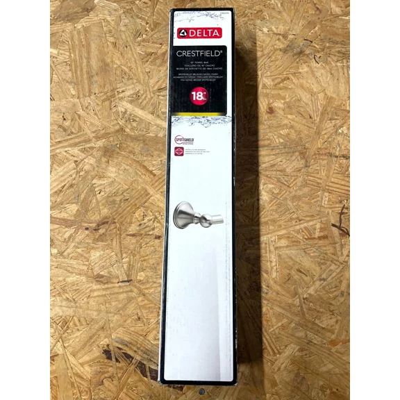 Delta Crestfield 18 In. Bathroom Towel Bar Spotshield Brushed Nickel 138029