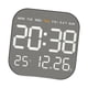 thumbnail image 4 of Reloj de pared digital con alarma, práctico y multifuncional, con semana, mes y fecha. Concha negra, 4 of 8