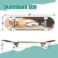 thumbnail image 2 of 31'' Complete Skateboard 7 Layer Canadian Maple Double Kick Deck Skateboards red panda hand drawn portrait tiger for publications printing photo Skate Board for Beginner Adult Gifts, 2 of 5