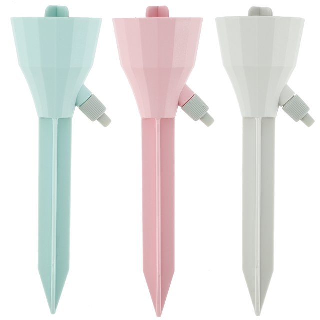 Muyoka Kyoffiie - 3 pinchos de riego automático de PP, sistema de riego por goteo ajustable para plantas, dispositivo de riego que ahorra tiempo para vacaciones, viajes, jardín, patio, riego de planta Muyoka Hogar