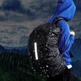 thumbnail image 5 of 1 funda impermeable para mochila negra de 45 L, funda reflectante impermeable para senderismo al aire libre, camping, ciclismo, 5 of 5