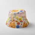 thumbnail image 3 of Sombrero de pescador con sombrilla para niños de primavera y verano de doble cara, sombrero de sol de algodón transpirable para bebés, 3 of 5