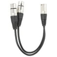 thumbnail image 4 of Audio Microphone Cable,, XLR Male To Dual XLR Female Cable Flexible Durable Strong  For Microphones For Mixing Boards, 4 of 8