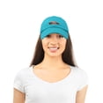 thumbnail image 2 of DALIX Race Car Hats Dad Hat Baseball Cap Embroidered Custom Cotton Caps in Teal, 2 of 7