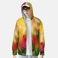 thumbnail image 3 of Picia Rose Psychedelic Women's Men's UPF 50+ Sun Protection Hoodie Shirt Long Sleeve SPF Fishing Outdoor UV Hiking Lightweight Shirts-Medium, 3 of 9