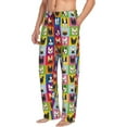 thumbnail image 5 of Cauagu Colorful Bulldog Mens Pajama Pants Sleep & Lounge Pants,PJ Bottoms with Pockets-Small, 5 of 7