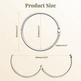 thumbnail image 6 of 12 Pcs Shower Curtain Rings, Shower Curtain Hooks Rust Proof Shower Rings for Curtain, Silver Snap Joint Shower Curtain Clips, 6 of 8