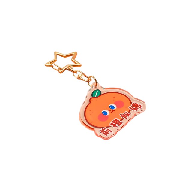 ZheElen Keychain Ring Fashion Cute Fruit Car Key Chain Backpack Handbag Wallet Decorative Keyring Pendant Jewelry Female Ladies Type 3