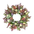 thumbnail image 2 of Spring Summer Artificial Flower Door Wreath 18.11In Premium Stable Build Lifelike Foliage Floral Detail Multi Scenario Placement for Front Door Window Porch Farmhouse Wedding Holiday Gift Home Decor, 2 of 7