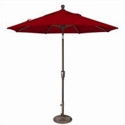 SimplyShade 7.5 ft. Octagon Push Button Tilt Market Umbrella Really Red