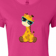 thumbnail image 4 of Inktastic Cute Giraffe, Giraffe with Sunglasses, Cute Animal Women's T-Shirt, 4 of 5