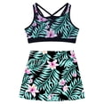 thumbnail image 3 of YONGHS Two Pieces Bathing Suit for Kids Girls Flower Butterfly Printed Swimwear Rash Guard Swimsuit Lily 16, 3 of 7