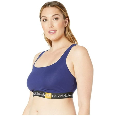 Calvin Klein Underwear Plus Size 1981 Bold Unlined Bralette QF5651 Purple Night