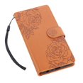 thumbnail image 5 of For Xiaomi Redmi Note 12 4G Case Rose Flower PU Leather Wallet Phone Cover with 3 Card Slots - Dark, 5 of 5