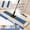Blue(40"*8.3"), variant on 42" Heavy Duty Commercial Mop with 52" Long Handle, Large Industrial Wet & Dry Floor Mop, Cotton & Microfiber Pads, Sweeper Broom for Hardwood, Tile, Garage, School, Mall