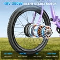 thumbnail image 2 of Gocio 24" Adult Electric Tricycle, Peak 500W Motor, 48V 10.4AH Battery, Max 15Mph，7-Speed Cargo 3-Wheel Electric Bike UL2849 Certified, 2 of 10