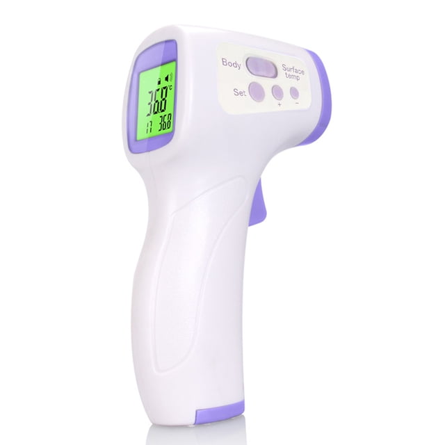 Medición de temperatura del termómetro digital sin contacto para la frente infrarroja para niños niños y adultos