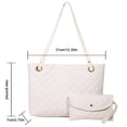 thumbnail image 3 of Bolso bandolera para mujer Casual 2 en 1 Conjunto de bolso Moda para mujer (Blanco) Likrtyny Para Estrenar, 3 of 6