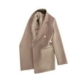 thumbnail image 4 of Fashnice Veste d'Extérieur pour Femmes, Blazer à Double Boutonnage, Cardigan Décontracté pour Bureau, Kaki m, 4 of 5
