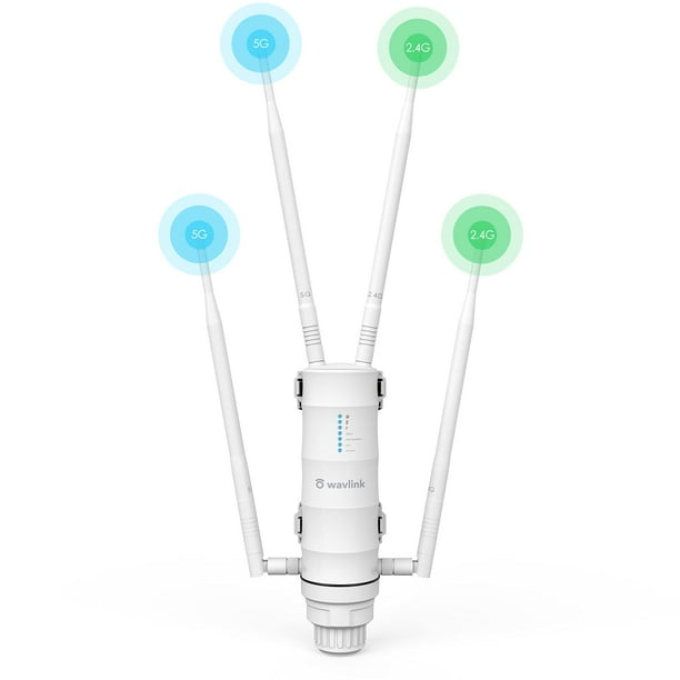 Extensor de alcance WiFi para exteriores WAVLINK AC1200 resistente a la intemperie