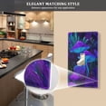 thumbnail image 5 of Yayeee Toggle Light Switch Wall Plate 1-Gang 4.5"x2.7" Home Decorative Outlet Cover, Night Mushrooms Pattern, 5 of 7