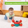 thumbnail image 6 of Bright Starts Rockin’ Crawling Crab Interactive Musical Baby Toy, Red, Unisex, Infant, 6 of 9