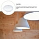 thumbnail image 5 of Pantalla de luz colgante de papel, pantalla de lámpara blanca Simple, cubierta de luz de techo para el hogar, 5 of 5
