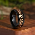 thumbnail image 2 of PAMTIER Tiger Stripe Rings for Women Men Black Stainless Steel Bold Fierce Animal Print Unique Design Jewelry Size 11, 2 of 3