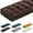 Dark Brown, variant on 48x18 Inch Bench Cushions for Indoor Furniture Chenille Velvet Light Gray Button Tufted Thicken Seat Pad Mat with Memory Foam, Window Floor Sofa Chair Cushion for Living Room Porch Swing
