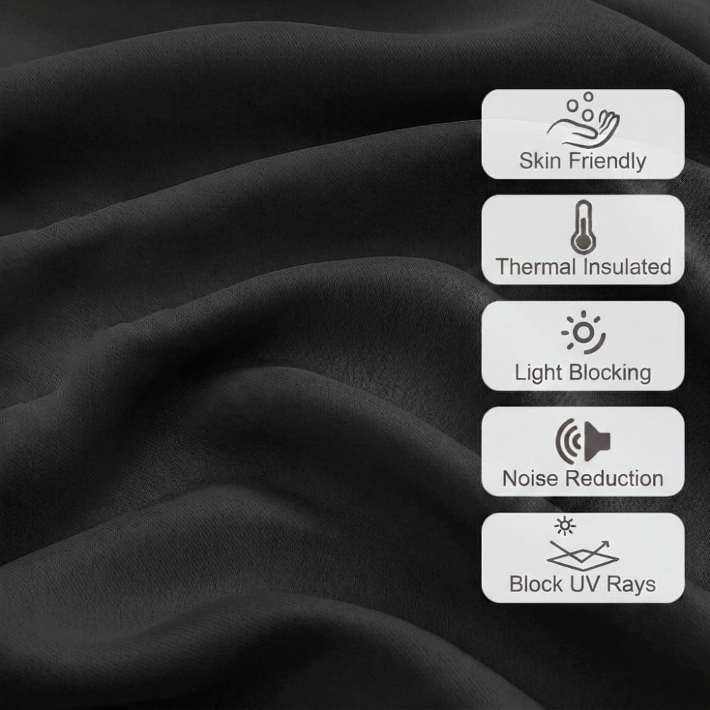 Blackout Curtains,Blackout Curtains Set of 2 Panels, Thermal Insulated Room Darkening Curtains for Bedroom, Privacy Protection & Noise Reducing
