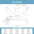 thumbnail image 4 of LAMBBAA 6 Pack Reading Glasses, Blue Light Blocking Computer Reading Glasses for Women and Men, Anti Glare Lightweight Readers(Pinkfloral,Clear,Clear pink,+4.00), 4 of 5