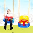 thumbnail image 3 of Convertible 3-in-1 Baby Swing Seat, Anti-Flip Snug & Secure Detachable Infants to Teens Kids Swing for Year-Round Outdoor Fun, Multi-color, 3 of 5