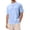 Blue, variant on Mens Drop-Cut Men's T Shirt, Slim Fit Plain Tshirts for Men, Drop Cut Basic Crewneck Tee, Wrinkle Resistant, Stretch Fit Grey M