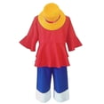 thumbnail image 4 of Mono de una pieza D. Disfraz de Luffy, sombreros de paja de pirata, trajes de pirata, Manga de Anime japonés, conjunto de disfraces de Halloween para adultos, 4 of 5