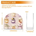 thumbnail image 4 of Yayeee Napkin Holder for Table Kitchen Paper Tissue Organization, Purple Jam Jars, 4 of 8