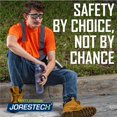 thumbnail image 5 of JORESTECH Hi-Vis Short Sleeve Safety Shirt, Two-Toned, ANSI Class 2 (Orange/Black, S), 5 of 7