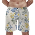 thumbnail image 2 of JRXY Men's Floral Wallpaper Beach Shorts Pajama Bottom Pants with Drawstring & Pockets l, 2 of 7