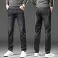 thumbnail image 3 of 2024 Fashion Men's Stretch Jeans Business men Straight Leg Classic Jeans Casual Denim Long Pants Slim Fit Simple Man Trousers, 3 of 6