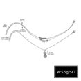 thumbnail image 3 of KEUSN Fashion Alloy Creative Pineapple Star Popular Double-layer Anklet Ankle Bracelets, 3 of 7
