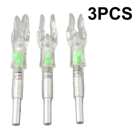 Light-emitting Arrow Tail Archery 4.2mm LED Lighted Arrow Nocks Tail 3Pcs Compound Recurve Bow Hunting Arrow Parts 43*8*5.8mm
