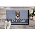 thumbnail image 2 of Carolines Treasures BB1409JMAT Boxer Welcome Tapis Intérieur & Extérieur - 24 x 36 Po., 2 of 4
