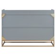 thumbnail image 5 of Queen Size Murphy Bed with Space-Saving Cabinet & Iron Legs, Modern Gray Design for Compact Living Rooms, 5 of 9