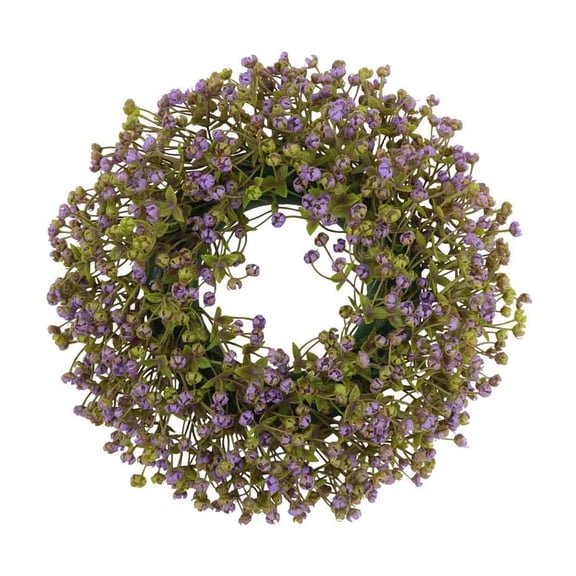 BSJJY Boxwood Wreath Decorations for Home Artificial Wreath for Front Door Wreath with Gypsophila for Valentine Thanksgiving Wedding Party Decorations Wreath Outdoor