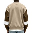 thumbnail image 5 of qafoshin Mens Color Block Crew Neck Long Sleeve Pullover Tops, Fashion Basic Regular Fit Casual Sweatshirts, 5 of 5