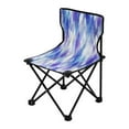 thumbnail image 2 of 600D Oxford Camping Chair Portable Foldable Chair Supports 220 lbs for Picnic, Fishing, Backpacking Blue and Purple Rhombus Shapes, 2 of 8