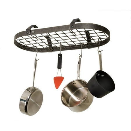 Low Ceiling Oval Pot Rack - Enclume USA Handcrafted Gourmet Low Ceiling Oval Pot Rack