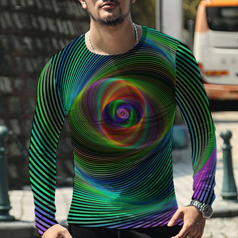 3D effect clothing T-shirt men Crew neck Casual fashion Summer