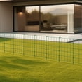 thumbnail image 4 of 23.2 in. X 12.2 Garden Fence Enclosure, Rustproof Metal Fence, Animal Barrier, Green (35 pcs), 4 of 6